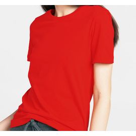 Футболка женская ПРЕМИУМ хлопковая, 2XL красная, Размер: 2XL, Цвет: красный, фото 