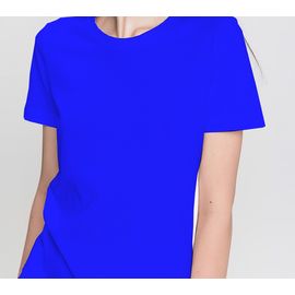 Футболка женская ПРЕМИУМ хлопковая, 3XL синяя, Размер: 3XL, Цвет: василёк, фото 